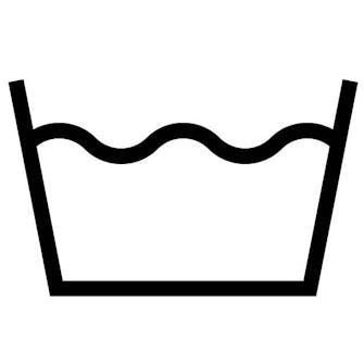 Kan vaskes Vaskesymbol for "Tøyet kan vaskes".